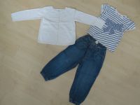 H&M: Maritimes Set in 92 (Jeans, T-Shirt und Strickjacke) Bayern - Kempten Vorschau