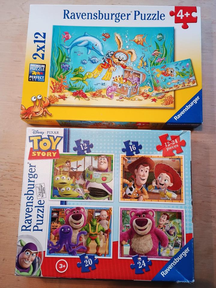 6 Puzzle Ravensburger Toy Story + Tauchabenteuer 12-24 Teile in Kolbermoor