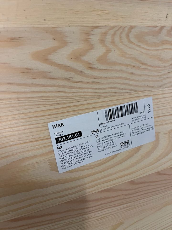 IKEA Bretter für IVAR Regal 4 Stück 42x50cm in München