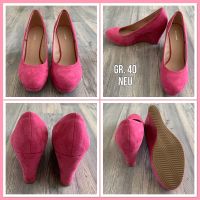 Damen Wedges Graceland 40 pink rosa 10cm Plateau Keilabsatz NEU Brandenburg - Angermünde Vorschau