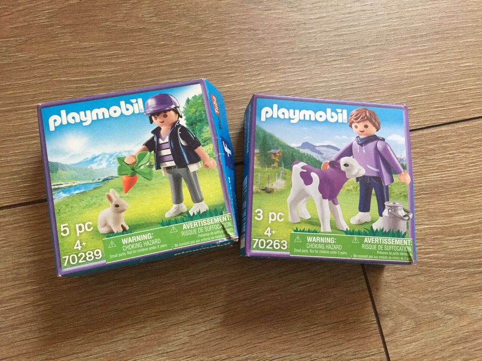 SET Playmobil Milka Kalb 70263 + Kaninchen Hase 70289 Bauernhof in Bergkamen