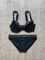 S.Oliver Bikini schwarz weiß bestickt 36F Gr.S Bügel Badehose Bayern - Bad Feilnbach Vorschau
