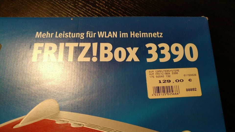 Fritz!Box 3390 # VDSL bis 100 Mbit # Dual WLAN # 4x Gigabt in Schafflund