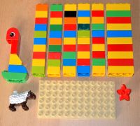 Lego DUPLO, 10x 8er, 50x 4er, Bauplatte Sondersteine, Schaf,Blume Bayern - Aschaffenburg Vorschau