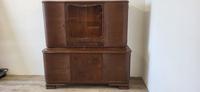 #A DDR Buffetschrank Vitrinenschrank Glasvitrine dunkel Schrank Sachsen - Burgstädt Vorschau