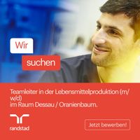 Teamleiter (m/w/d) in Oranienbaum Sachsen-Anhalt - Zerbst (Anhalt) Vorschau