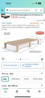Bettgestell Bett Einzelbett Holzbett naturbelassen Nordrhein-Westfalen - Witten Vorschau