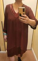 Festliches weinrotes Kleid mit Pailletten von Thea Bremen - Walle Vorschau