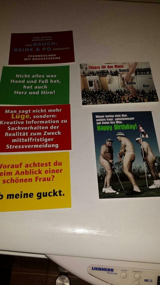 6 coole lustige Postkarten in Vellahn