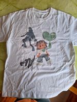 Weisses T-Shirt mit Druck, Ela-Clo, Gr. M, NEU! Nordrhein-Westfalen - Espelkamp Vorschau