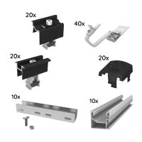 Unterkonstruktion K2 Schrägdach Set 10 Module, SIngle Rail Nordrhein-Westfalen - Augustdorf Vorschau