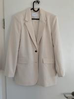 Vila 38 weiß Blazer beige schick Damen Jacke Nordrhein-Westfalen - Langenfeld Vorschau