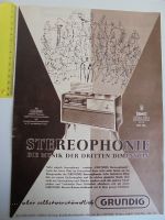 STEREOPHONIE Grundig Schrank - Werbung Reklame Anzeige STERN 1959 Baden-Württemberg - Leonberg Vorschau