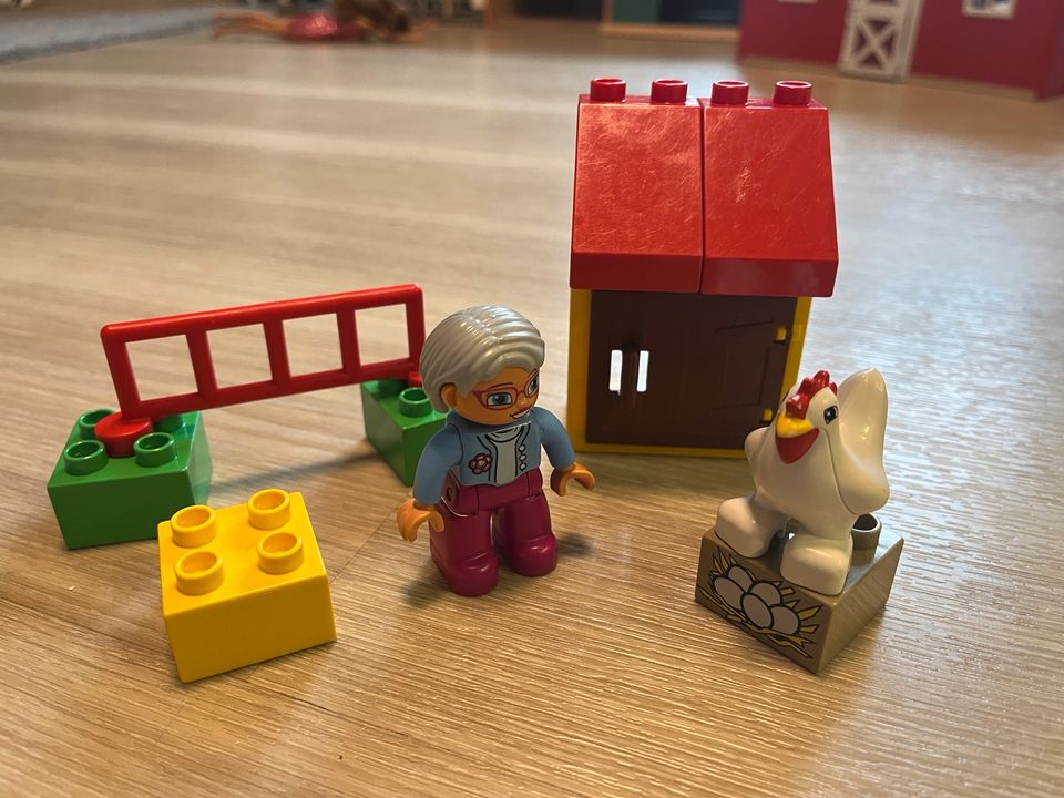 Lego Duplo Hühnerstall mit Oma Hühner Bauernhof wie neu in Mudenbach