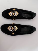 Louis Vuitton LV Loafer Slipper Mokkassins Schwarz Gold 40 Nieten Elberfeld - Elberfeld-West Vorschau