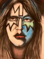 Kiss - Ace Frehley - Spaceman - Airbrush Kunst - Unikat - T-Shirt Schleswig-Holstein - Wacken Vorschau