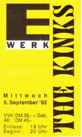 The Kinks, 1992, Köln Elberfeld - Elberfeld-West Vorschau
