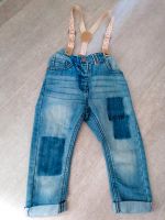 NEXT Jeans Patchwork mit Hosenträger Gr. 92 Hessen - Runkel Vorschau