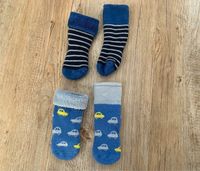 Pusblu dicke Socken Frottee blau Auto Gr. 15 - 16 Mecklenburg-Vorpommern - Neuenkirchen bei Greifswald Vorschau