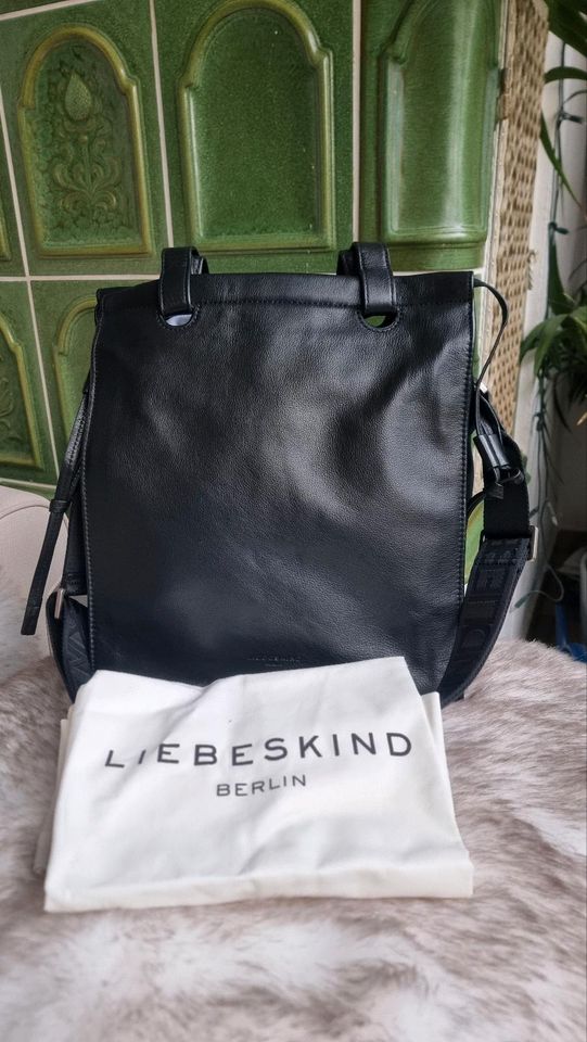 Liebeskind Berlin Jill Tote Shopping Bag Cross Body schwarz leder in Bonn