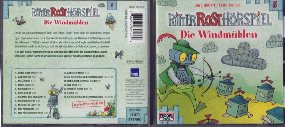 Ritter Rost Hörspiel Europa 4, 5, 6, 13, 14, 15 in Rockenberg