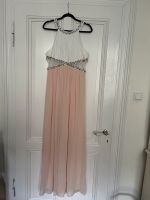 Langes Abendkleid mit Glitzersteinen weiß/rosa/nude, Gr. 44 Wuppertal - Barmen Vorschau