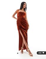 ASOS – Maxikleid aus Samt in Rostrot Rheinland-Pfalz - Stadecken-Elsheim Vorschau