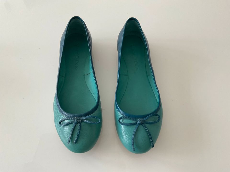 Ballerinas Marc ‘ O Polo blau türkies wie neu  Größe 38 in Bad Homburg