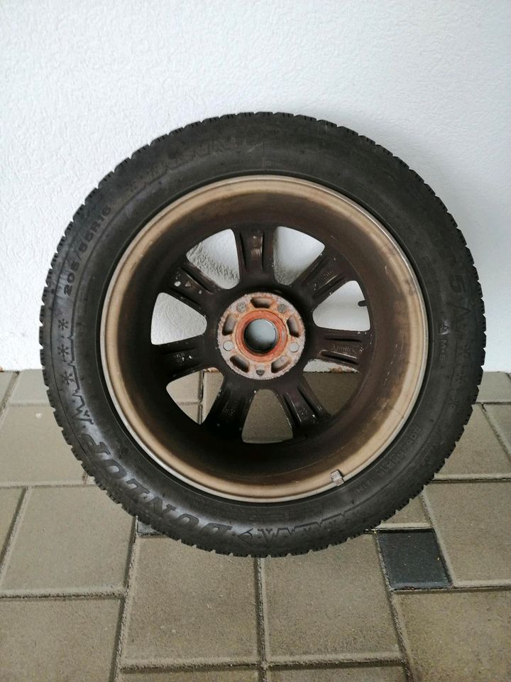 Borbet Winterräder 7x16 ET38 mit Dunlop 205/55/16 mit ABE in Hohentengen
