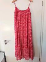 Langes Kleid Maxikleid M 38 pink weiß Volants Strandkleid Vila Bayern - Baiersdorf Vorschau