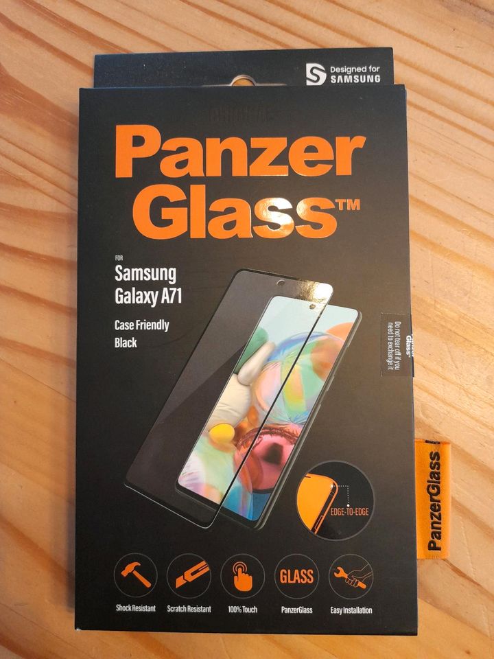 Panzer Glass für Samsung Galaxy A71 in Steingaden