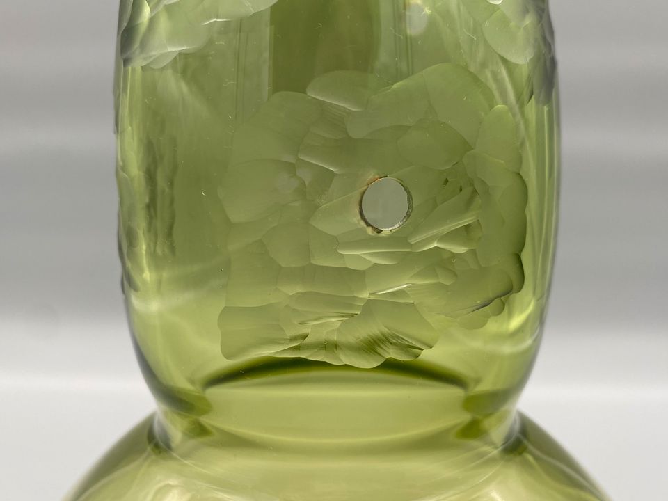 * VASE DAVID PALTERER „LULUA“ ZANOTTA GRÜN OLIVE MURANO GLAS in Berlin