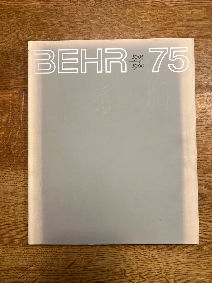 Buch / Kühlerbau Behr 75 Jahre  von 1980 in München