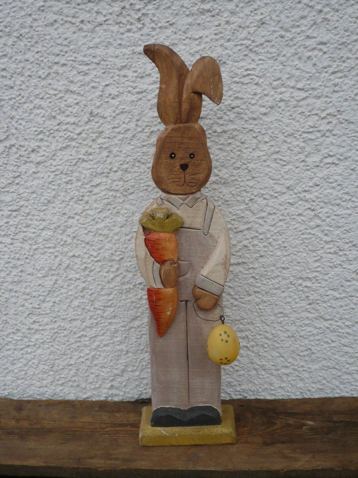 ~OSTERN~ Herz-Anhänger mit Holz-Hase *Frohe Ostern* ~ TOP! in Schaafheim