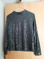 ♥️Anthrazit/ schwarzes Pailletten  Shirt gr.40/42 Nordrhein-Westfalen - Much Vorschau