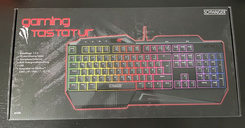 Schwaiger Gaming Tastatur mit RGB in Wolfsburg