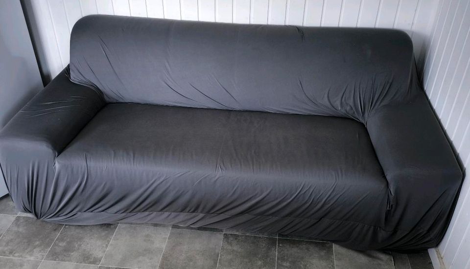 2er Couch *Lederimitat*Braun 190cm breit in Sassnitz