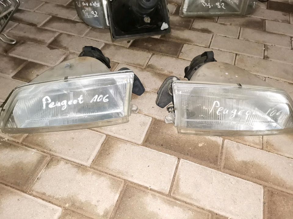 Scheinwerfer Links und rechts für Peugeot 106 mit Stellmotoren in Lichtenfels