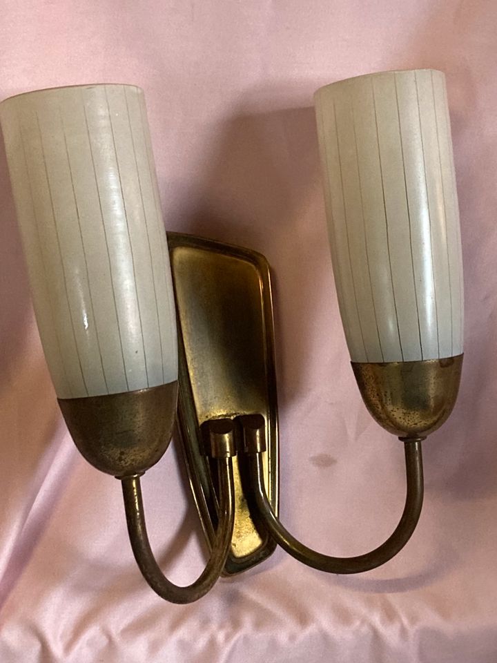 Alte Wandlampe Vintage 50/60er Jahre in Beesten