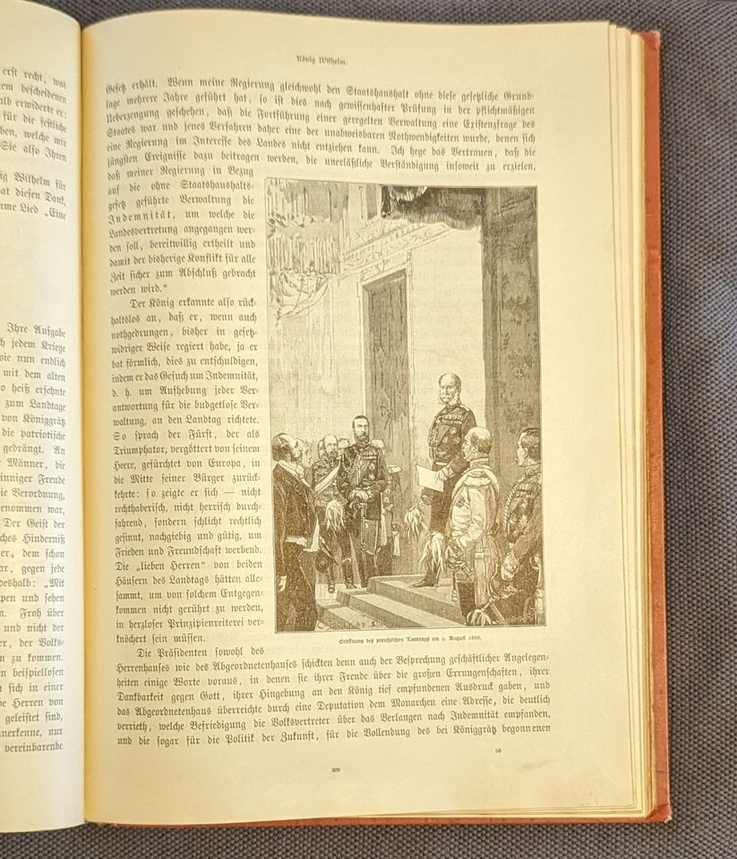 Altes Buch "Kaiser Wilhelm und seine Zeit" von 1888 Militaria in Herzogenrath