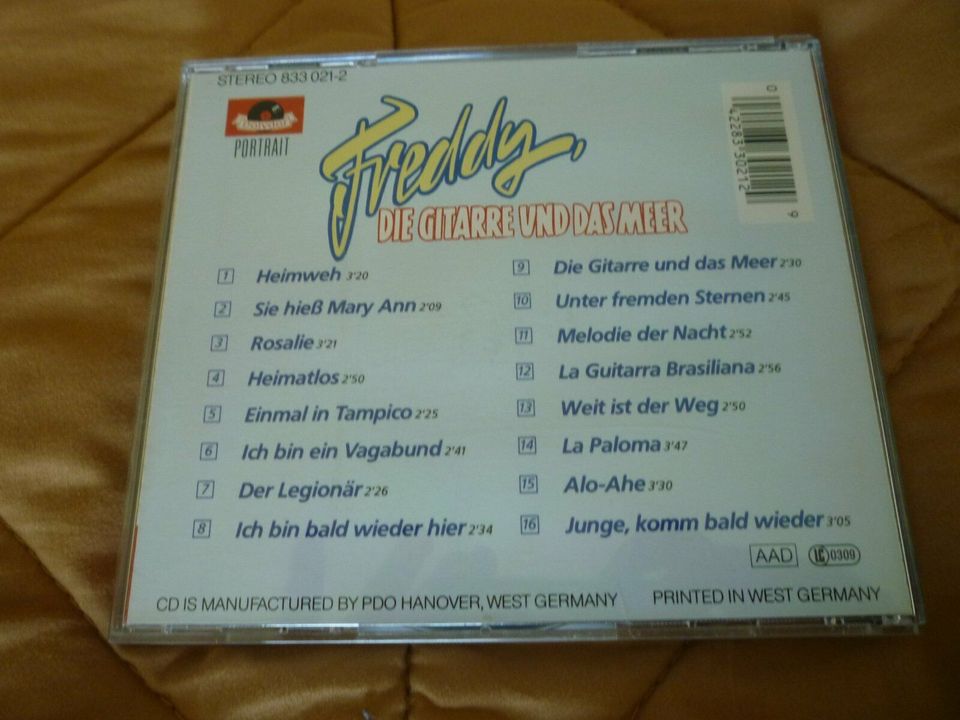 +23774+ CD Freddy Quinn - die Gitarre und das Meer in Heiligenhafen 