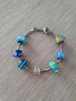 Aqua Türkis Blau Schlangen Armband Großlochperle Charm Glasperlen Niedersachsen - Bodenwerder Vorschau