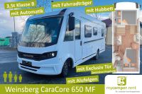 Weinsberg CaraCore 650 MF Automatik 140 PS Neuwagen UVP 99.483,- mit franz. Bett und seitlichem Bad. Hubbett für Kinder Fahrradträger uvm. Sat Solar oder Anhängerkupplung gegen Mehrpreis Nordrhein-Westfalen - Kerken Vorschau