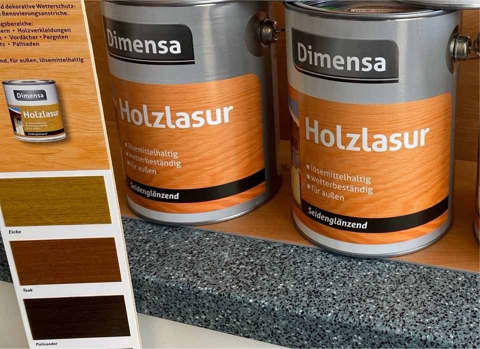 5 Liter Dimensa Holzlasur Nussbaum in Dermbach