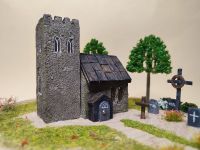 Miniatur Deko Kirche, Gothic, Friedhof, Mittelalter Irland UK Rheinland-Pfalz - Beilingen Vorschau