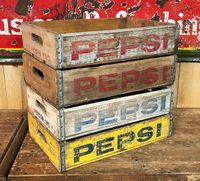 VINTAGE PEPSI GETRÄNKEKISTEN SET 4x HOLZKISTE MAN CAVE BBQ USA Nordrhein-Westfalen - Hamm Vorschau