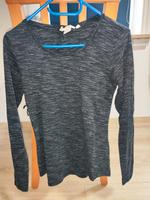 Langarm Shirt Schwarz/Grau meliert Hessen - Kirchheim Vorschau
