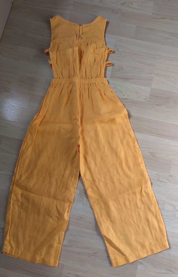 Jumpsuit für Mädchen von Zara, 100% Leinen, Gr. 128 in Berlin