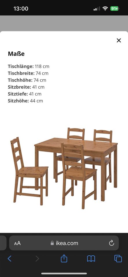 Ikea Esstisch mit Stühle in Köln