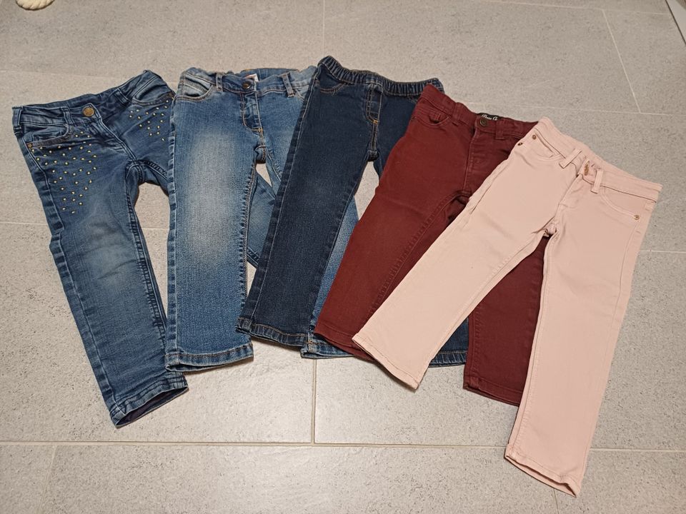 5 Jeanshosen Hosen | H&M Topolino C&A | Größe 98 in Langenfeld